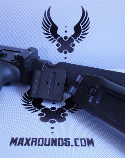 Stock folding mechanism for Saiga weapons